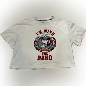 Disney White Tee with Red and Blue Graphic